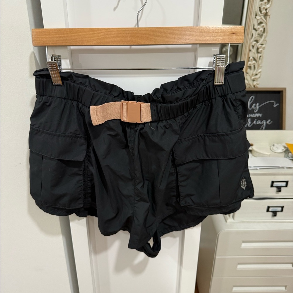 FP Movement Black Athletic Shorts with Elastic Waist - Picture 2 of 5